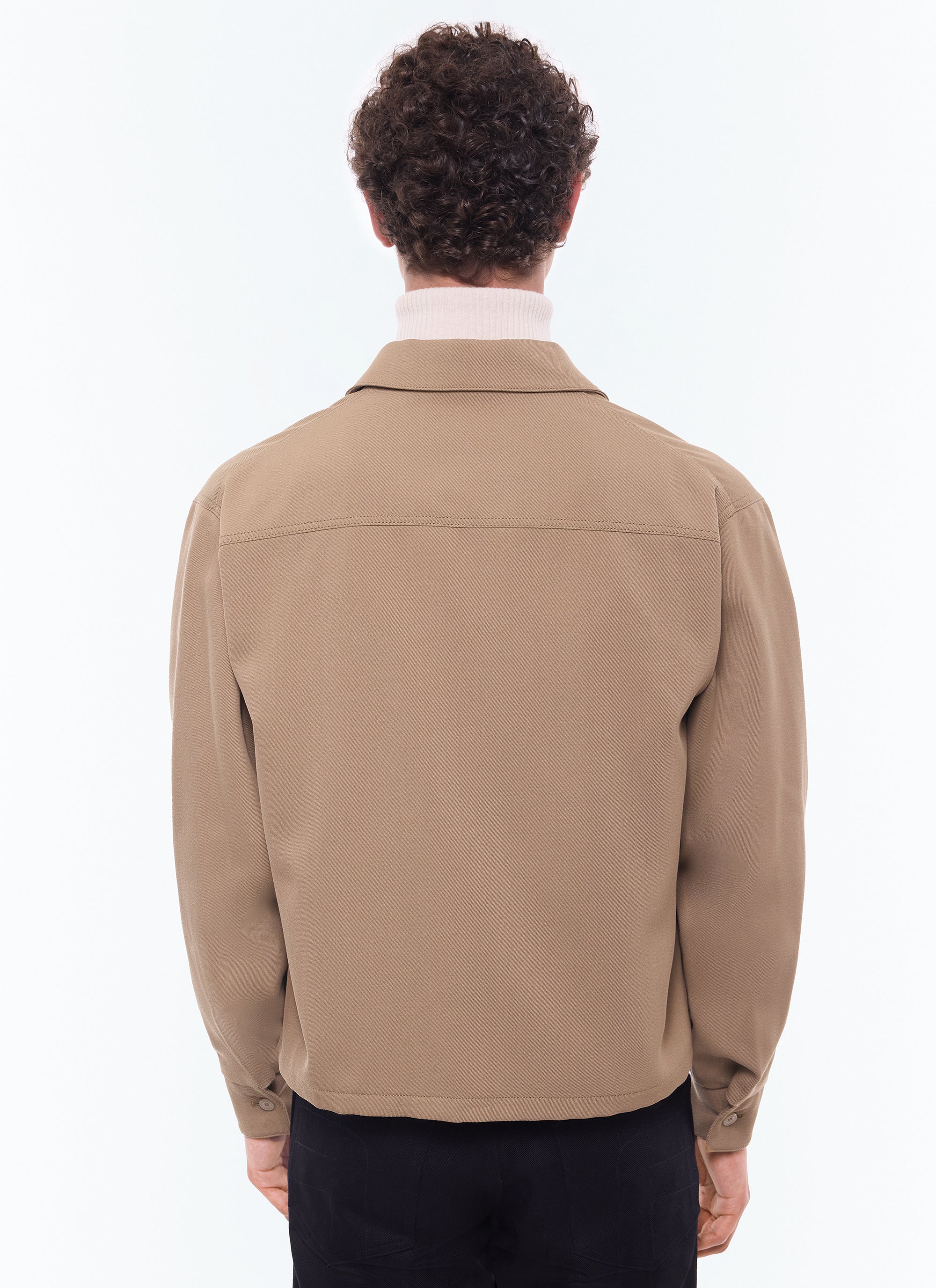 Wool blend jacket - Ficelle