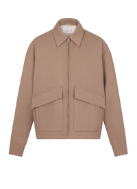 Wool blend jacket - Ficelle