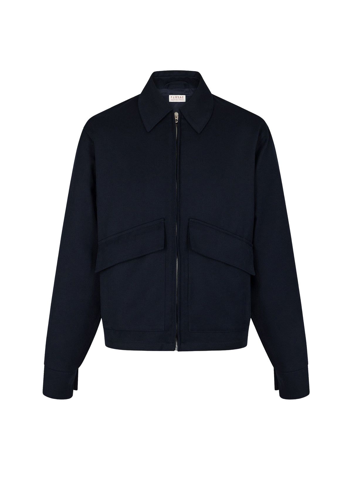 Blouson en laine mélangée - Marine