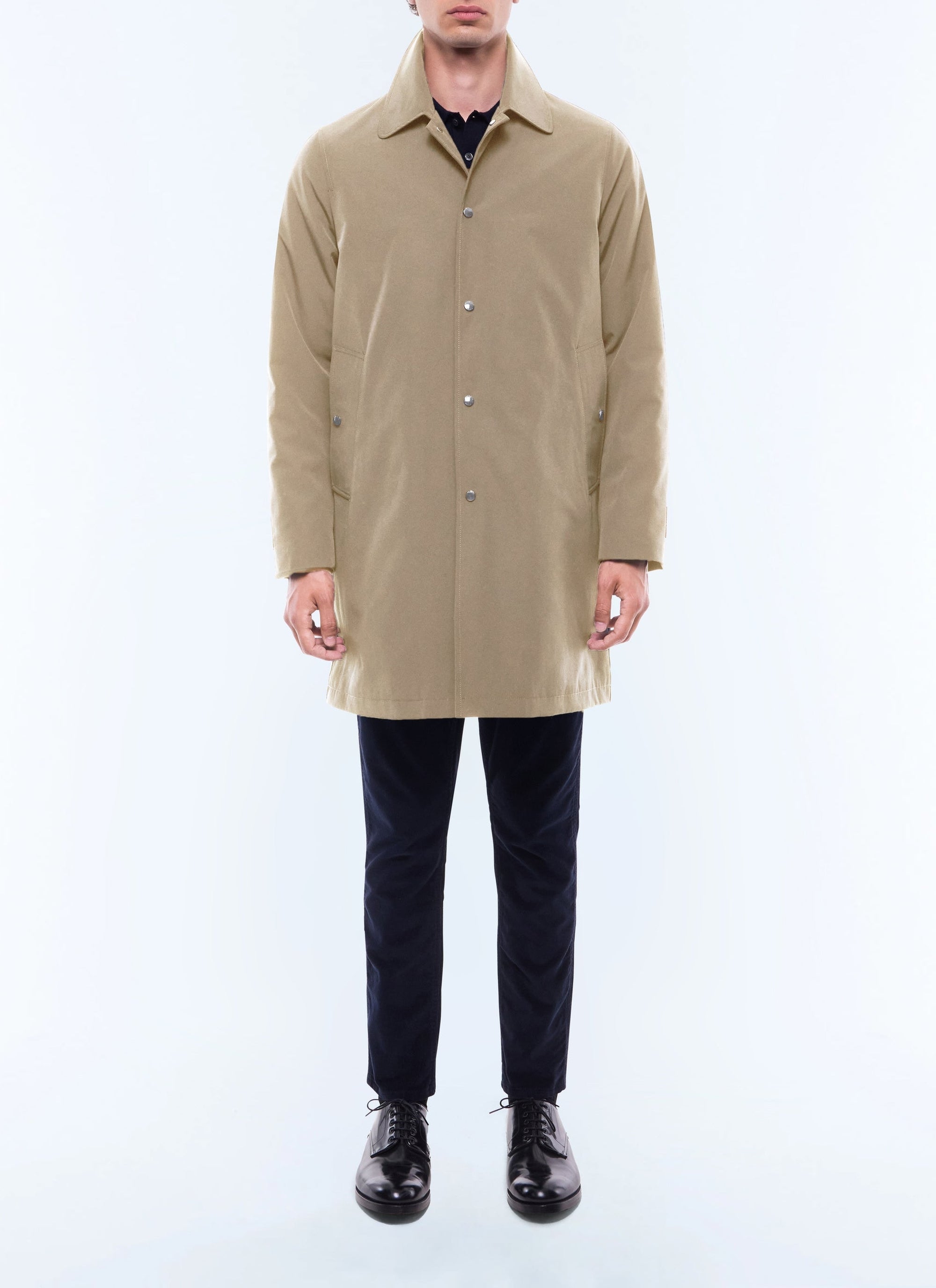 Manteau en tissu technique déperlant - Beige