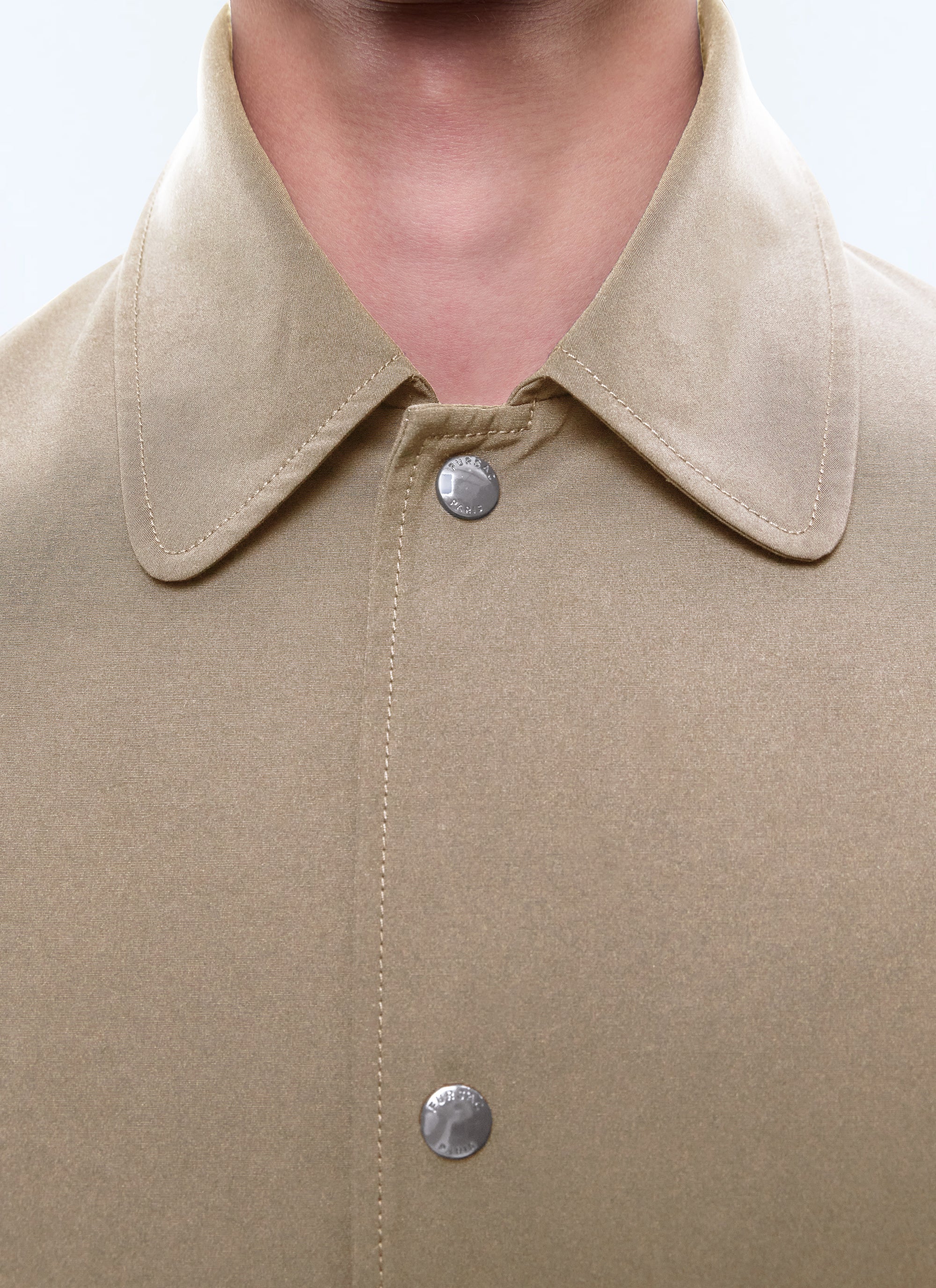 Manteau en tissu technique déperlant - Beige