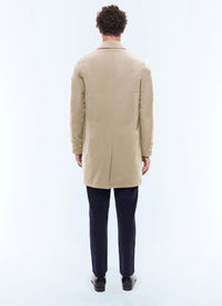 Manteau en tissu technique déperlant - Beige