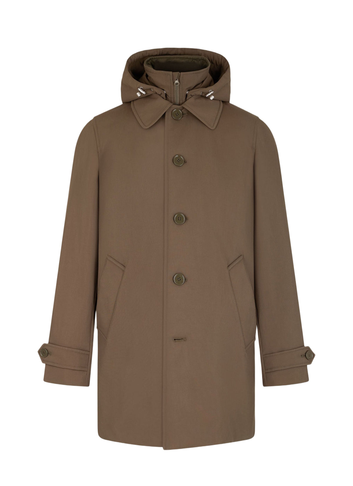 Parka en tissu déperlant - Olive