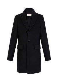 Manteau en laine et cachemire - Noir