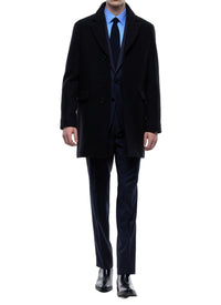Manteau en laine et cachemire - Carbone