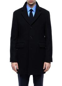 Manteau en laine et cachemire - Carbone