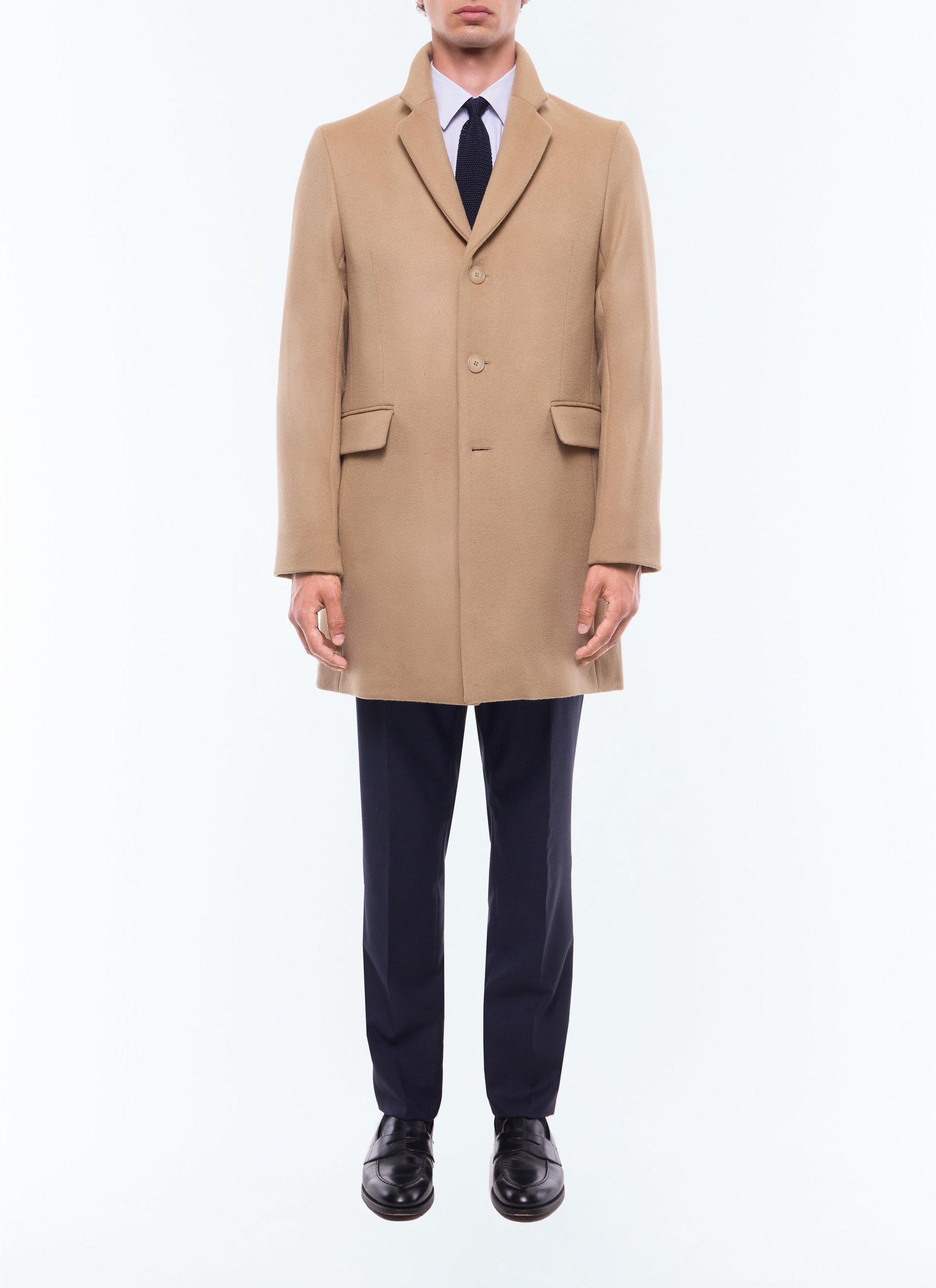 Manteau en drap de laine - Ficelle