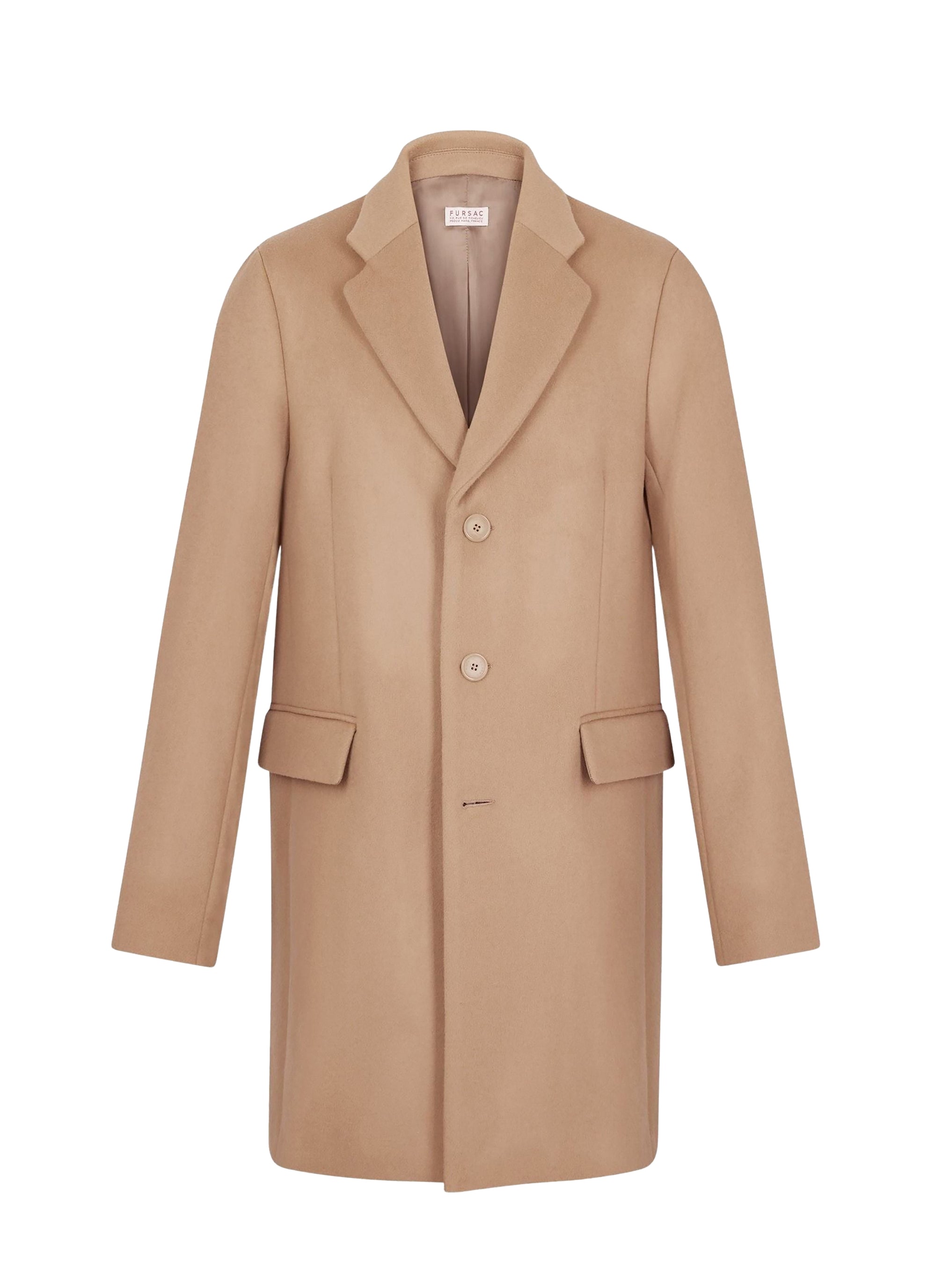 Manteau en drap de laine - Ficelle