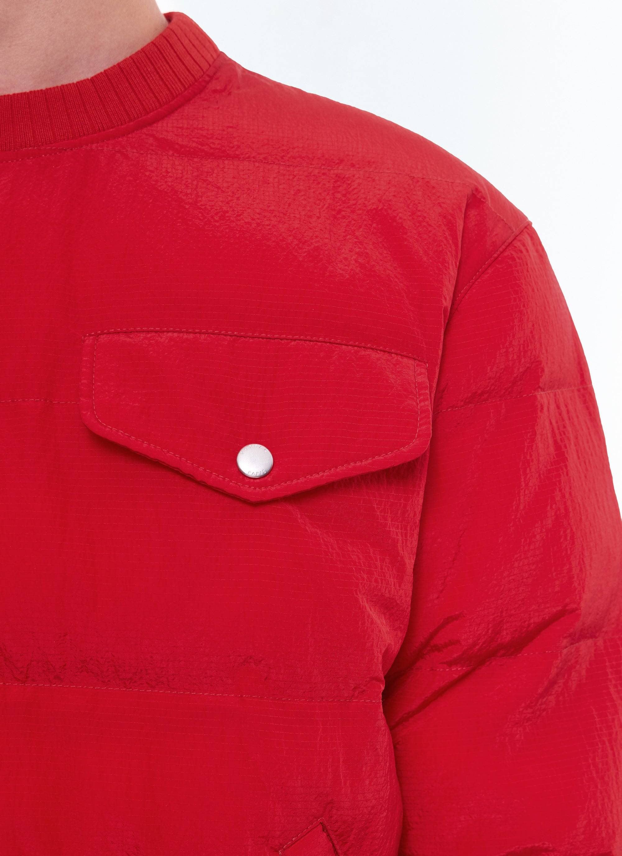 Water-repellent canvas jacket - Red
