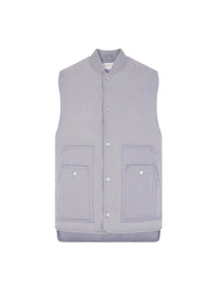 Sleeveless puffer jacket in water-repellent fabric - Perle