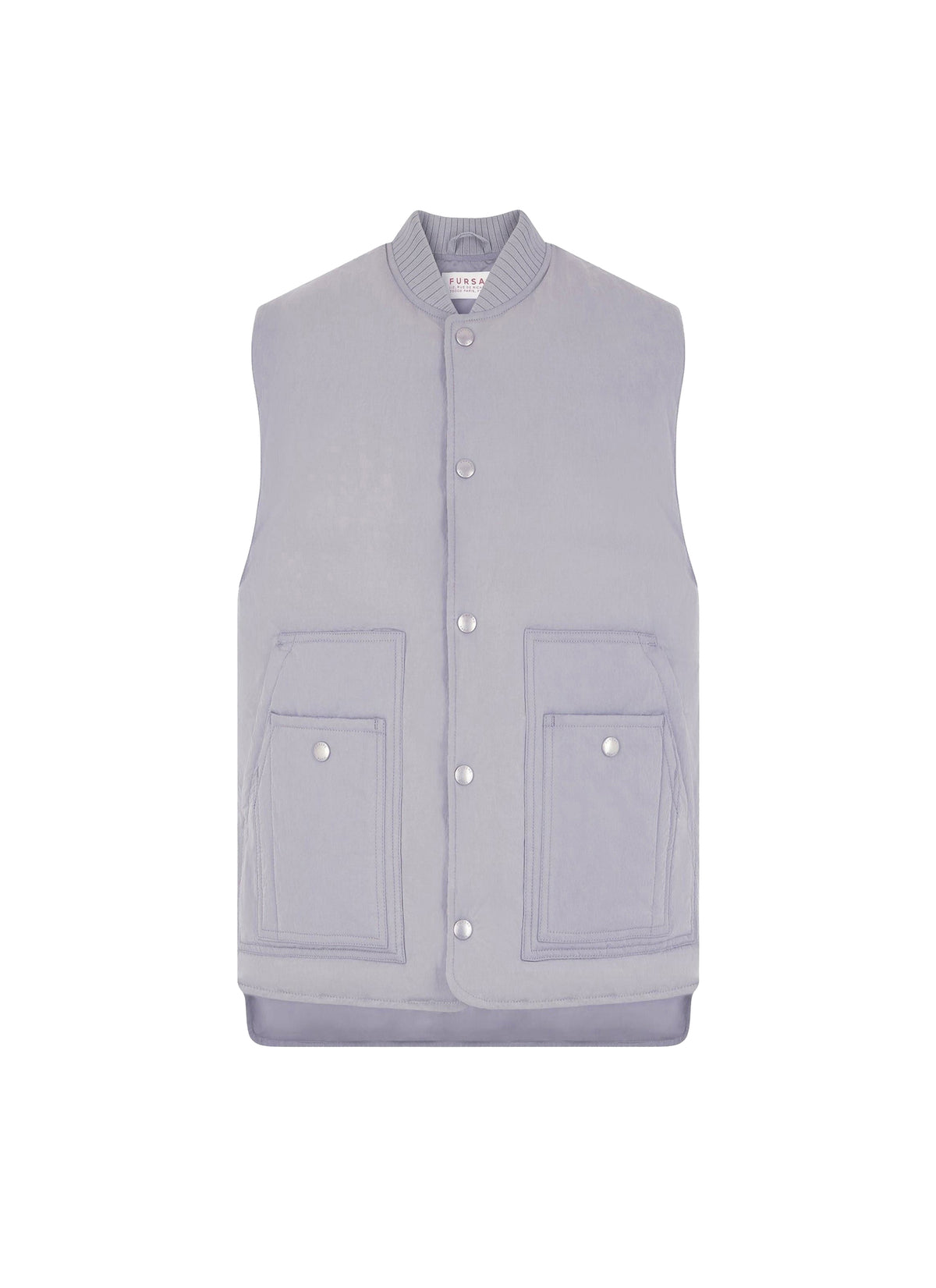 Sleeveless puffer jacket in water-repellent fabric - Perle