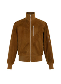 Teddy suede jacket - Camel