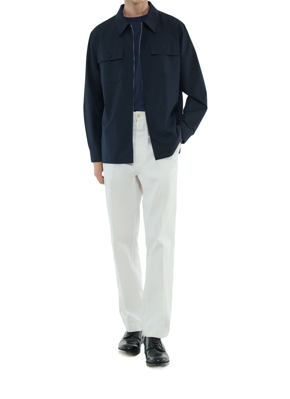 Twill overshirt - Navy