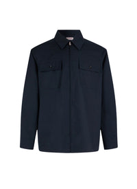 Chemise col en lin - Marine