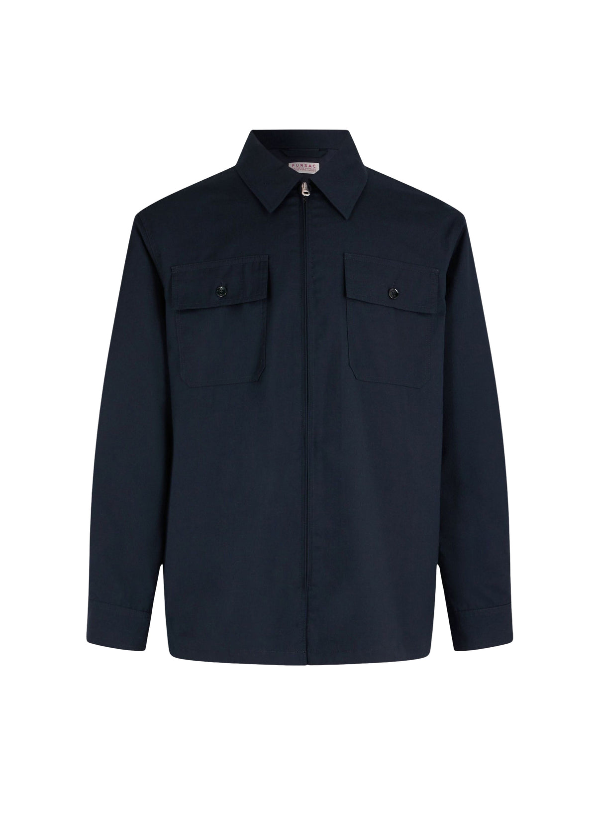 Chemise col en lin - Marine