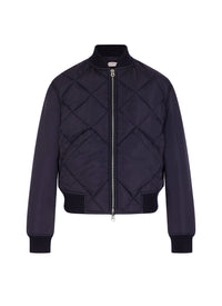 Bomber matelassé en tissu déperlant - Marine