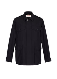 Veste Saharienne en tissu déperlant - Marine