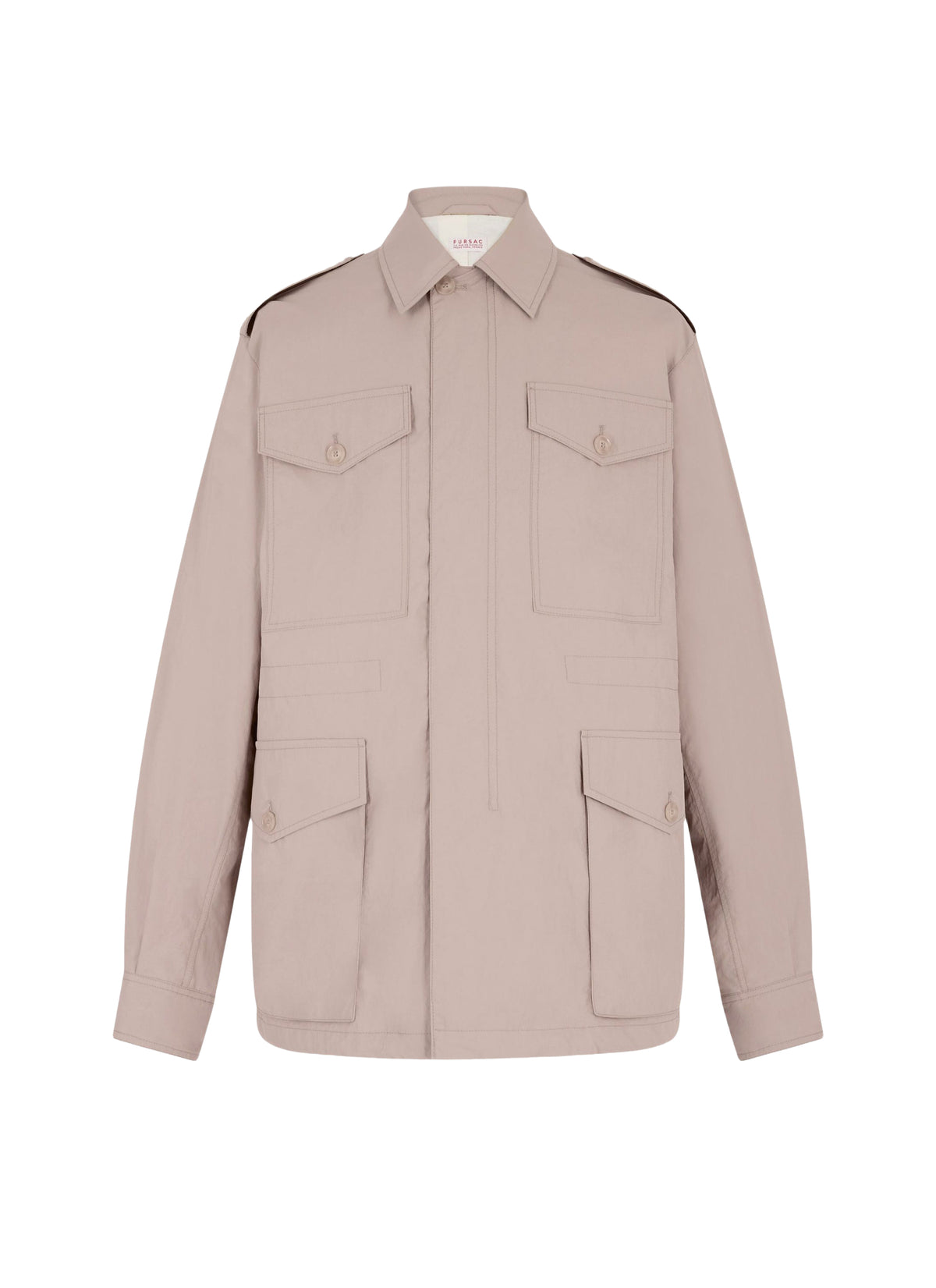 Veste reporter en tissu déperlant - Beige