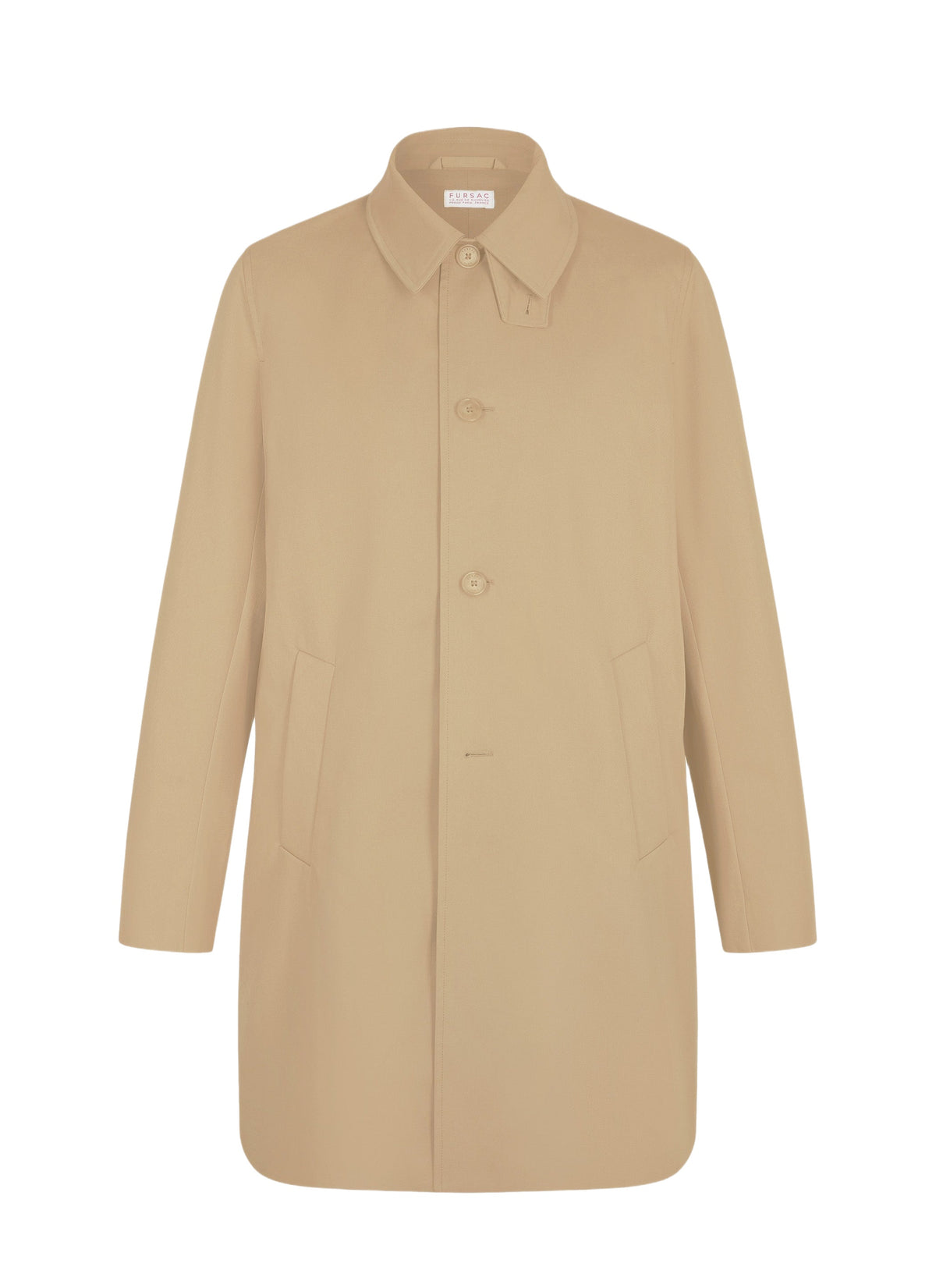Trench-coat en serge de coton déperlant - Beige