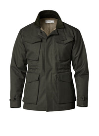 Technical twill safari parka - Olive Green