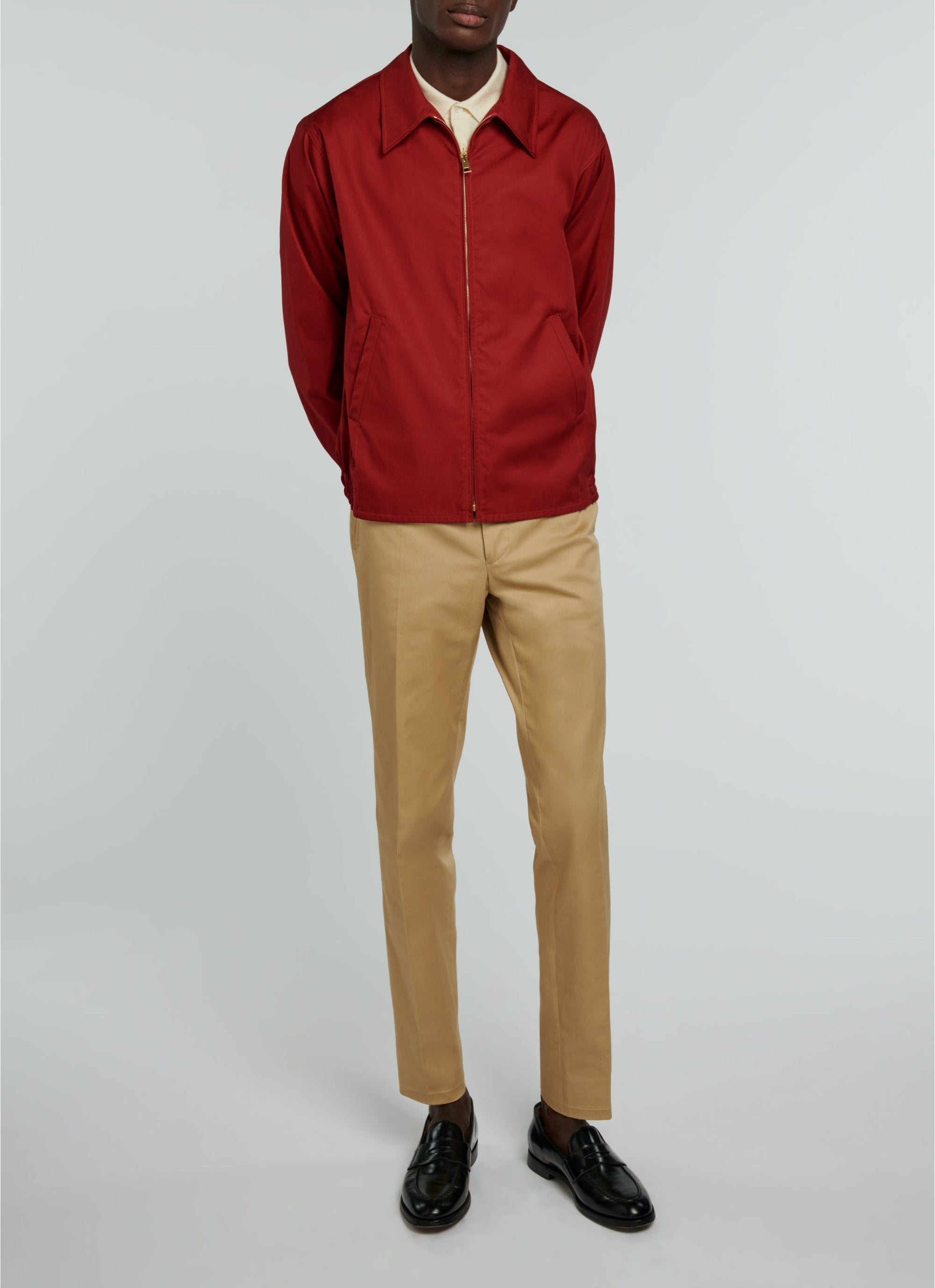 Blouson en toile déperlante - Vermillon