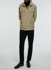 Technical canvas jacket - Beige