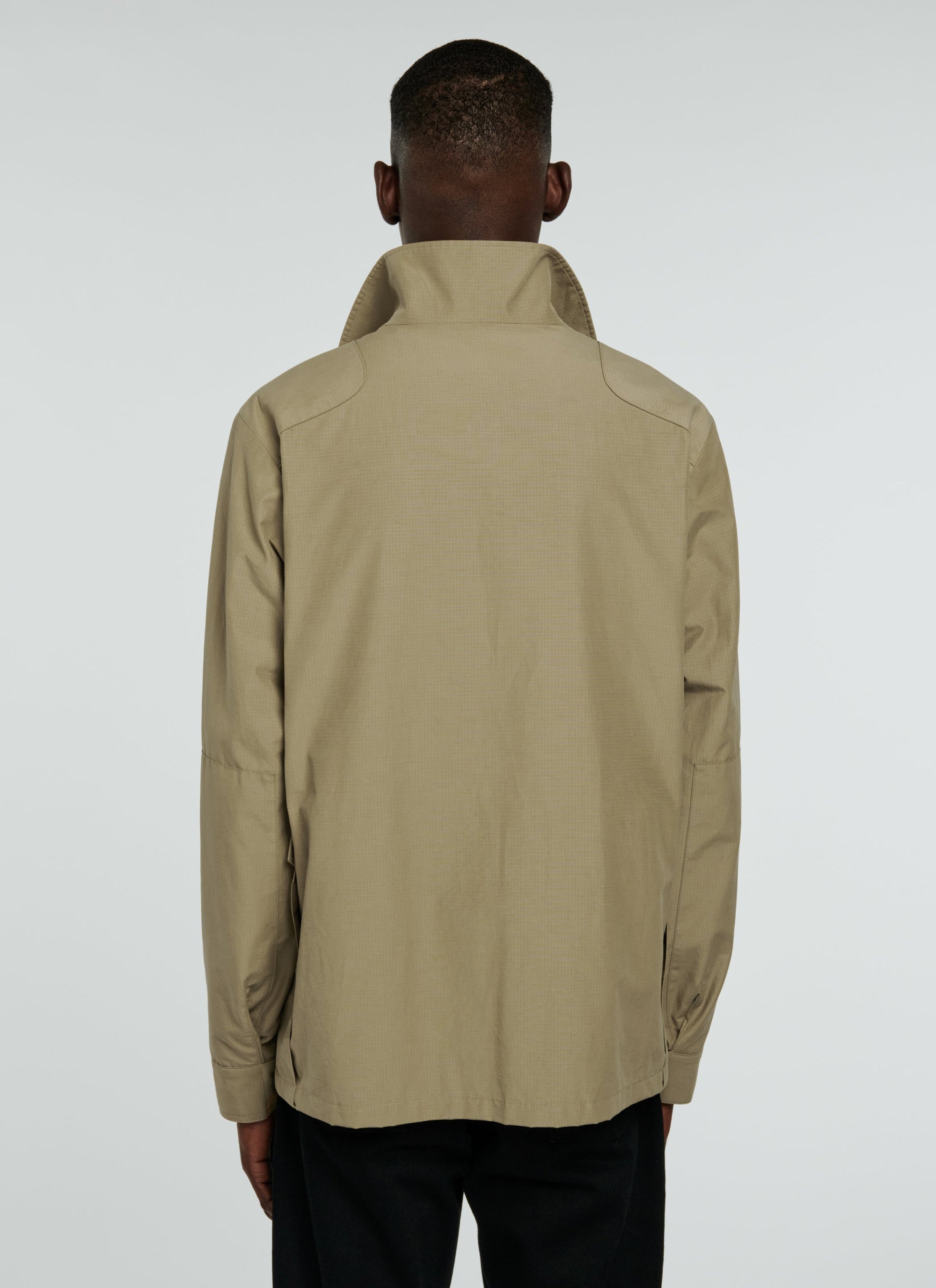 Technical canvas jacket - Beige