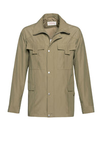 Technical canvas jacket - Beige