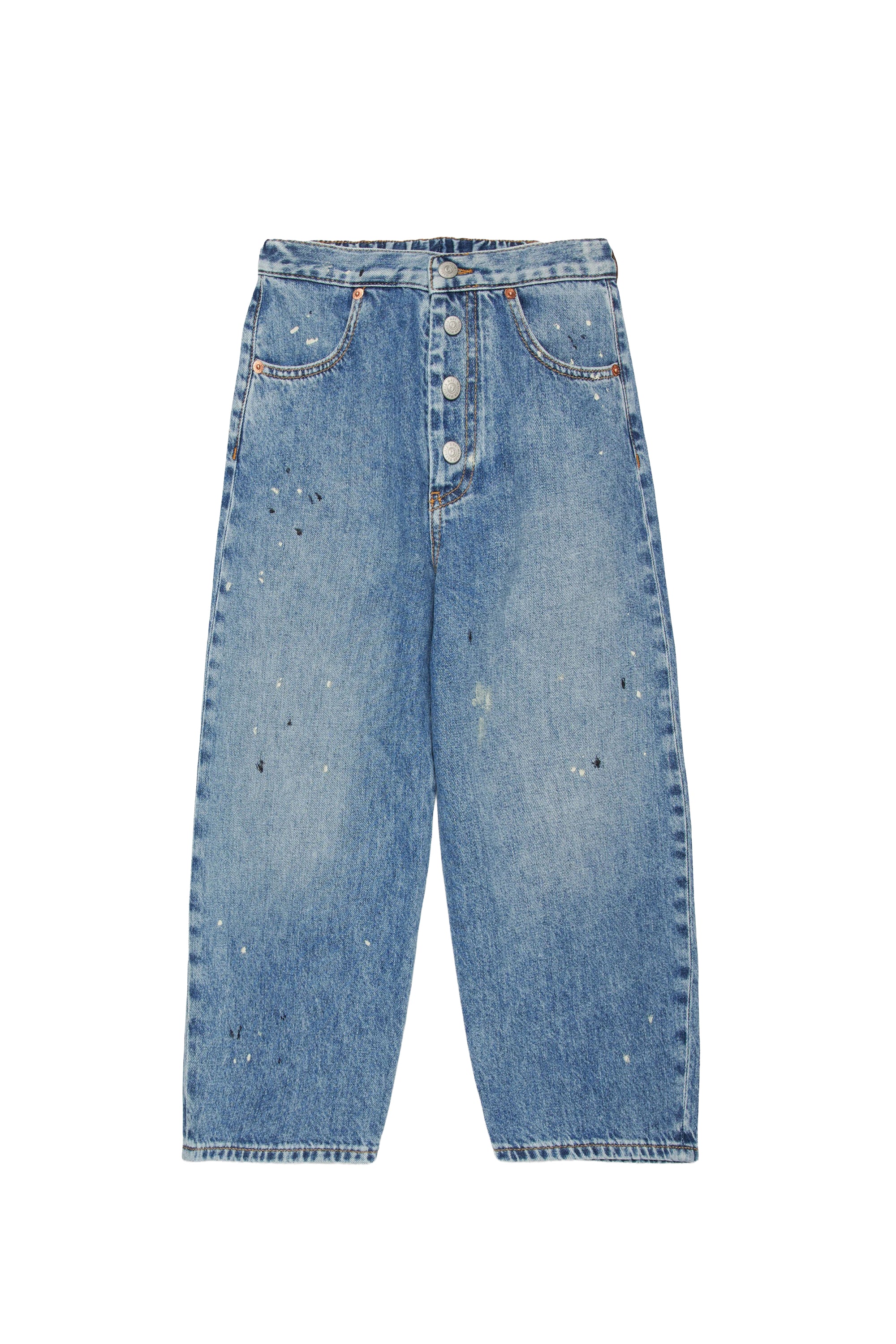 Pantalon délavé en denim - Blue Denim
