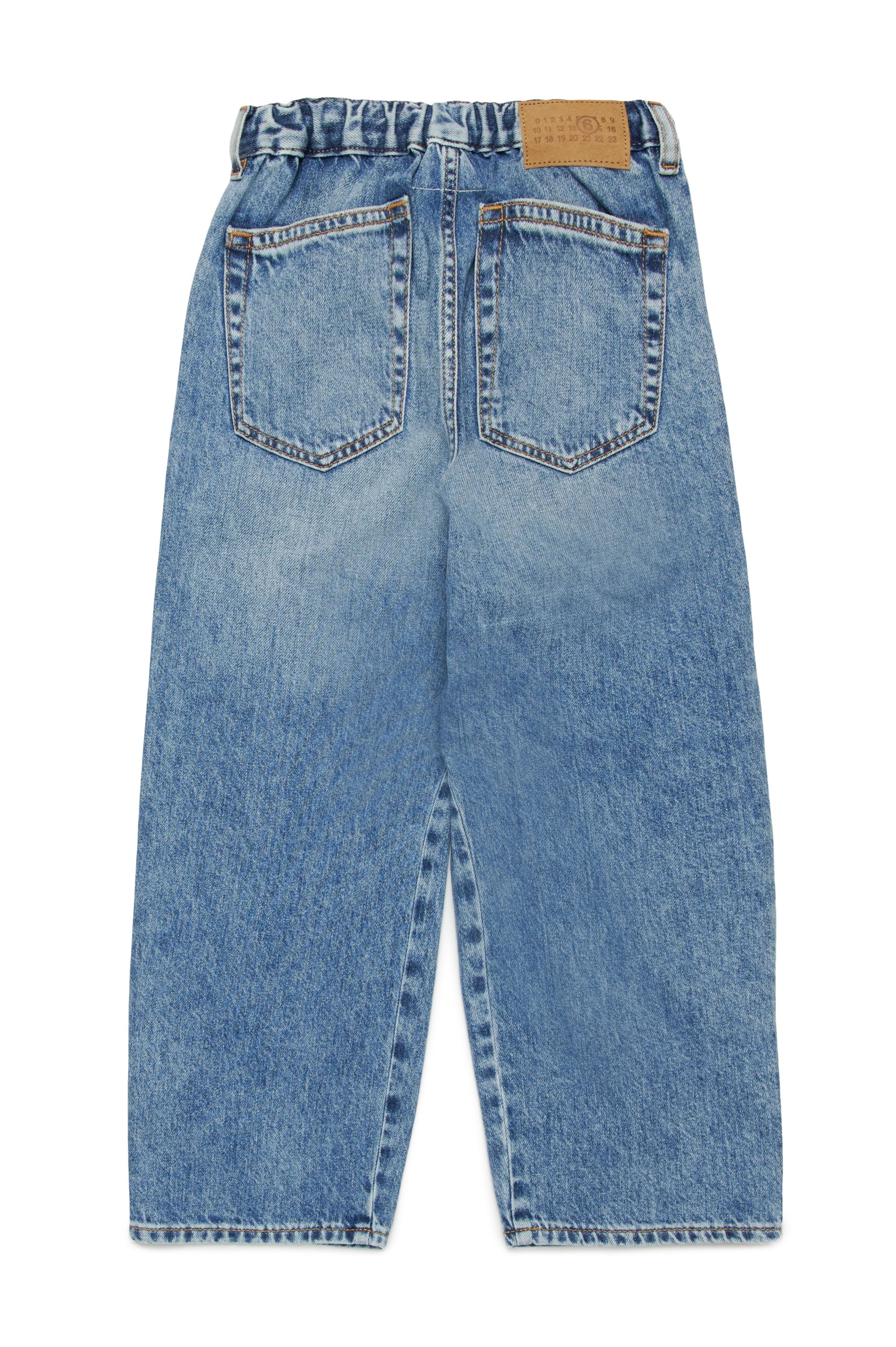Pantalon délavé en denim - Blue Denim