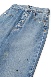 Pantalon délavé en denim - Blue Denim