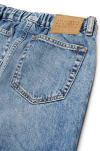 Pantalon délavé en denim - Blue Denim