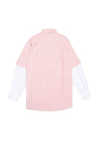 Shirt with logo - Peach & White