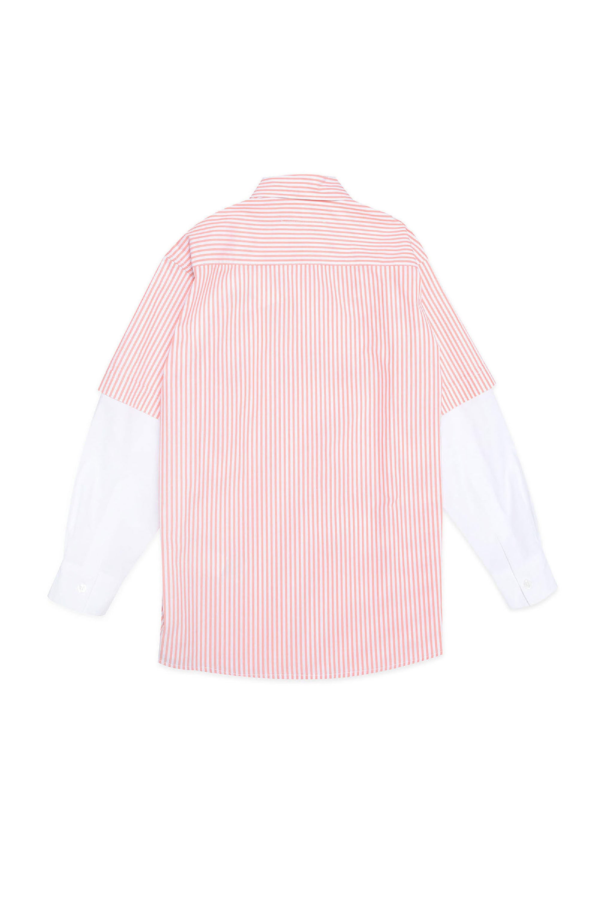 Shirt with logo - Peach & White