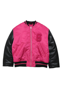 Bomber with zip - Deep Pink