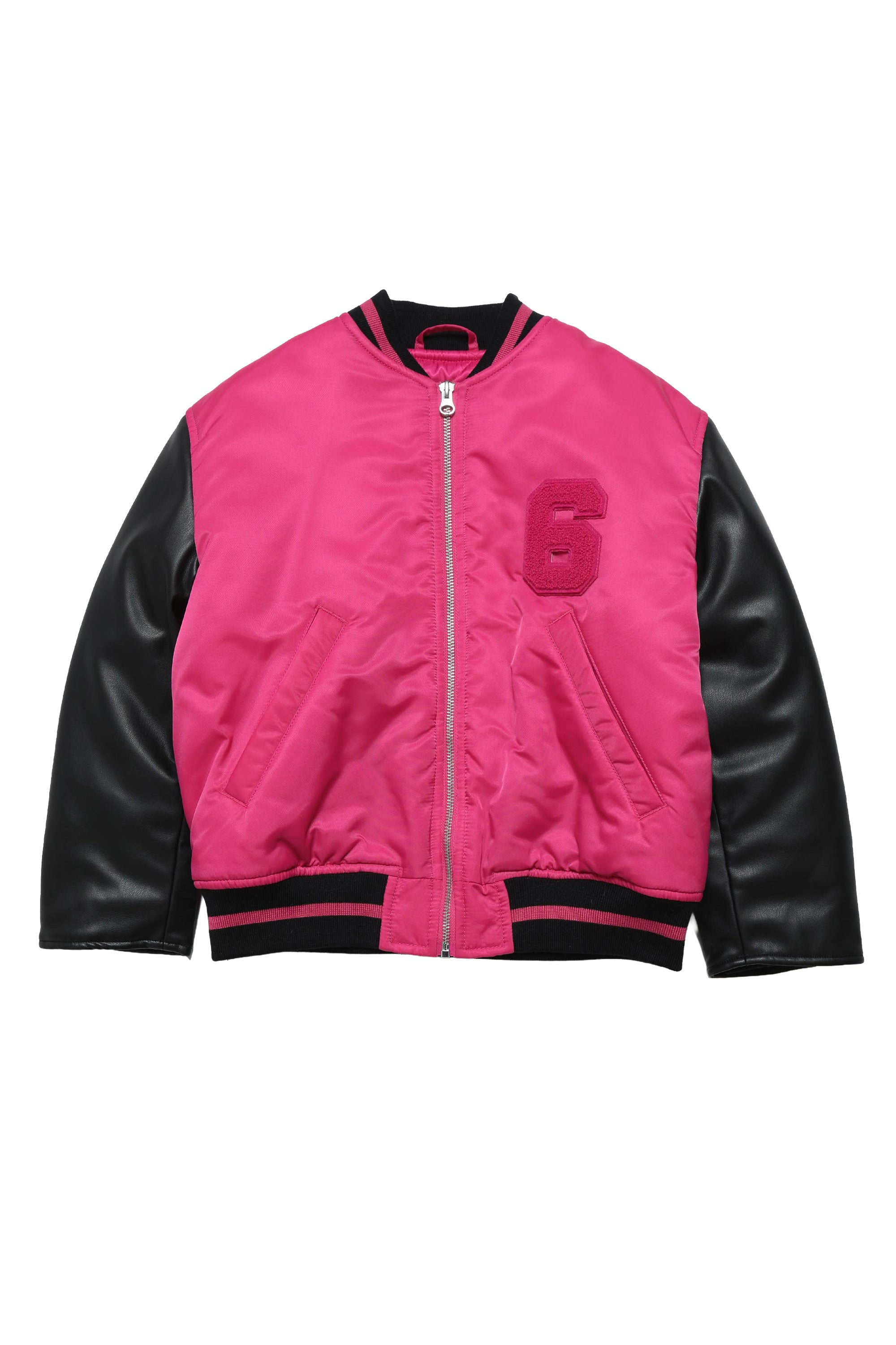 Bomber with zip - Deep Pink