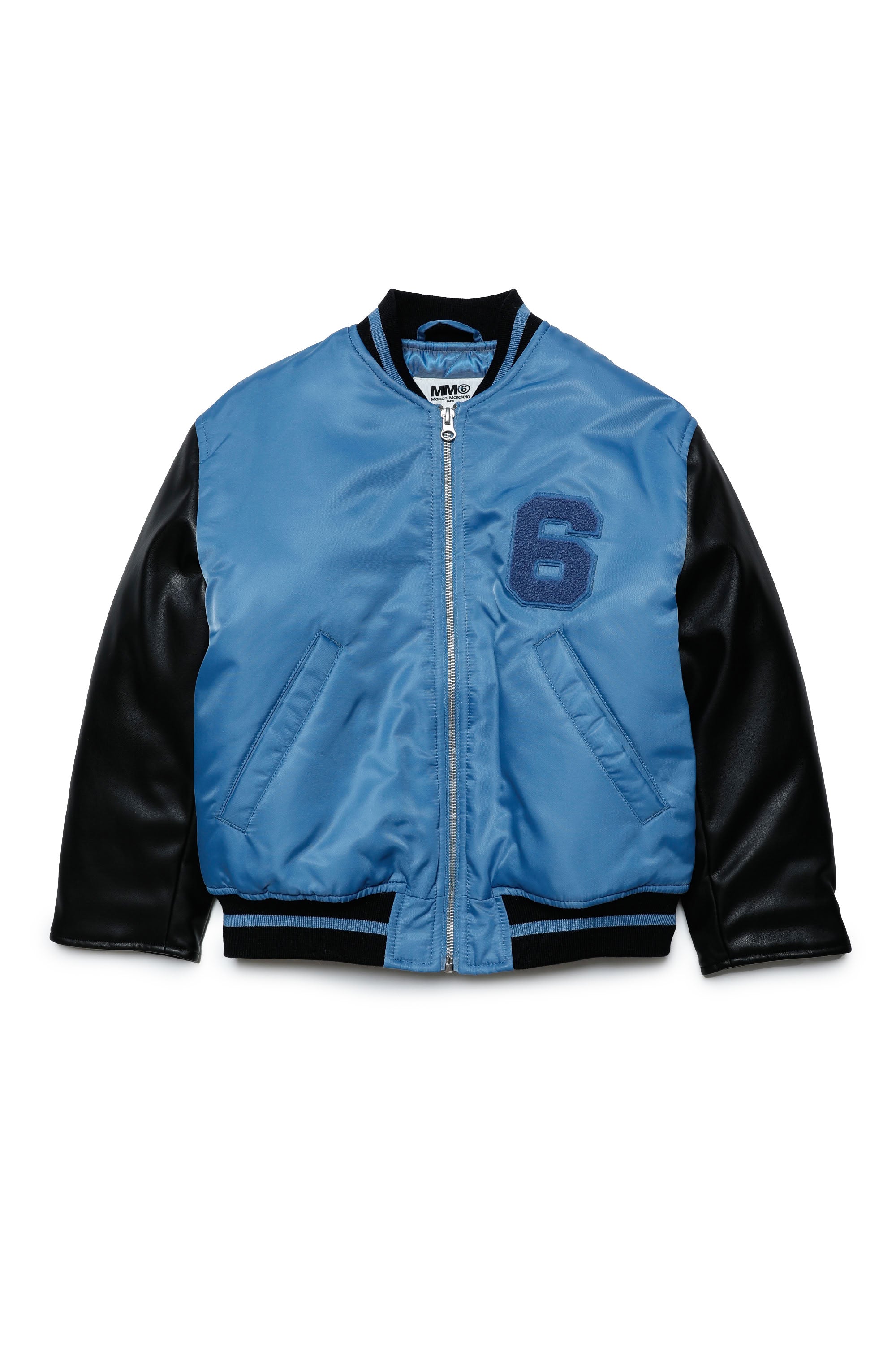 Bomber with zip - Blue