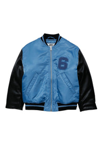 Bomber with zip - Blue
