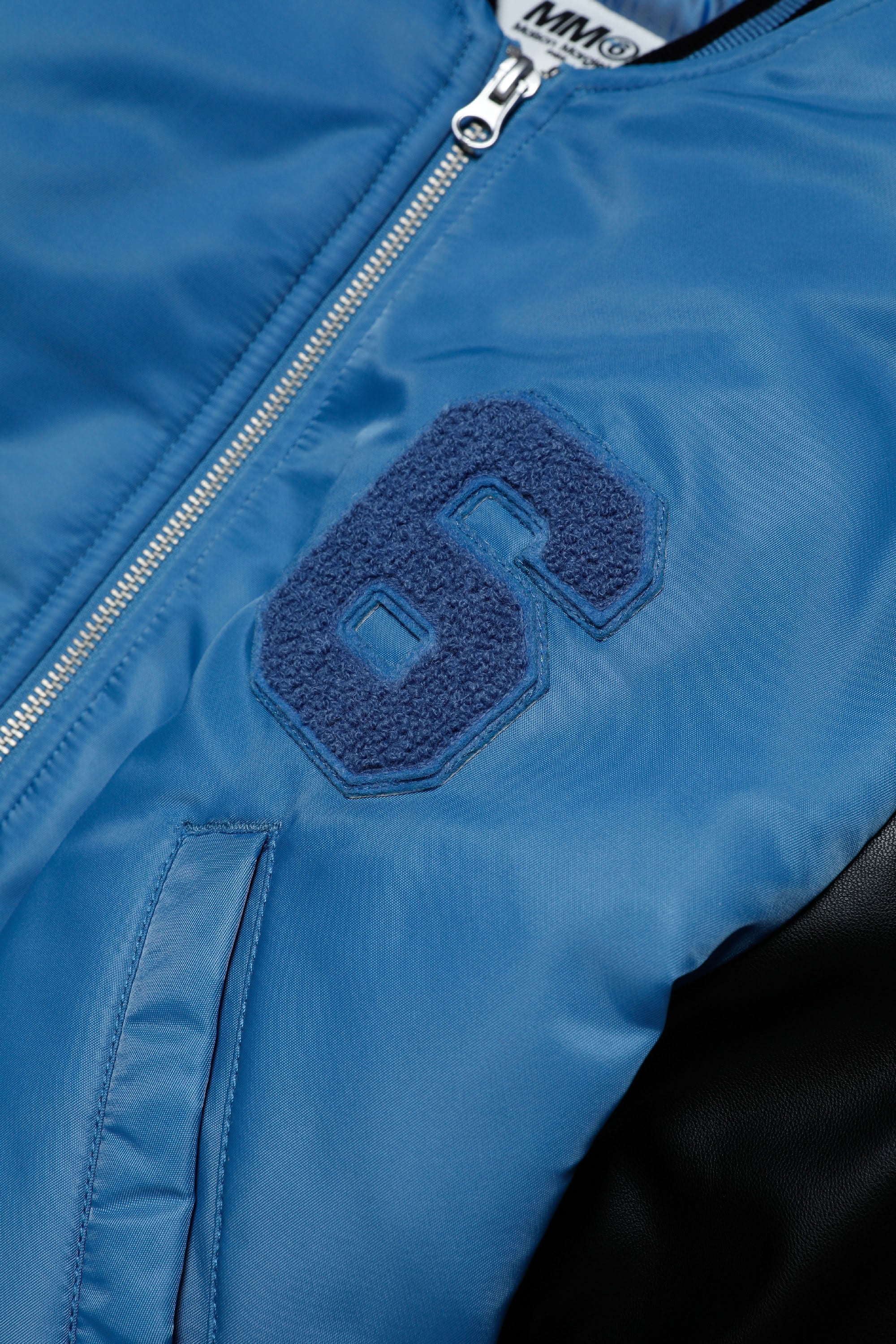Bomber with zip - Blue