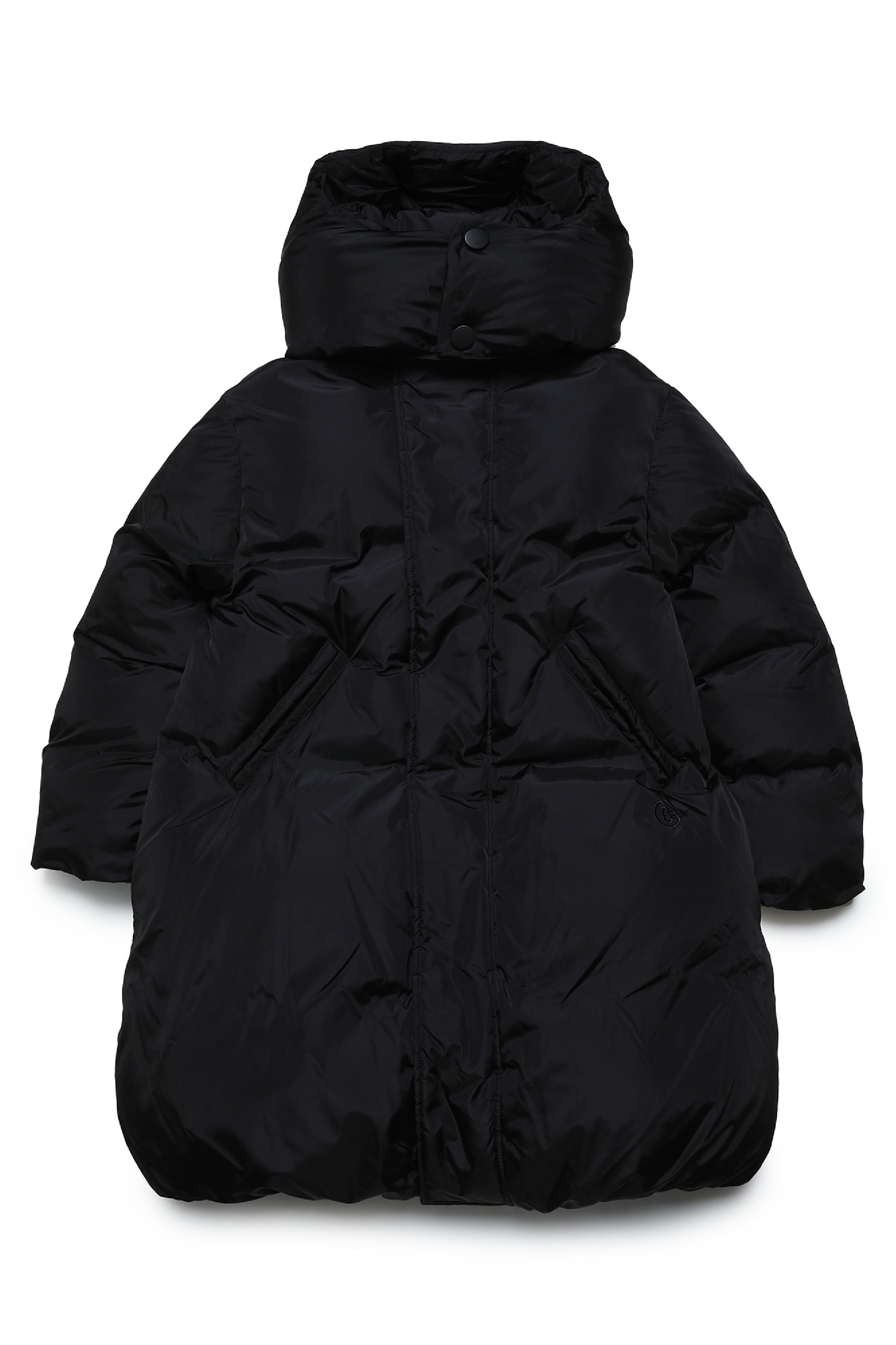 Long hooded jacket - Black