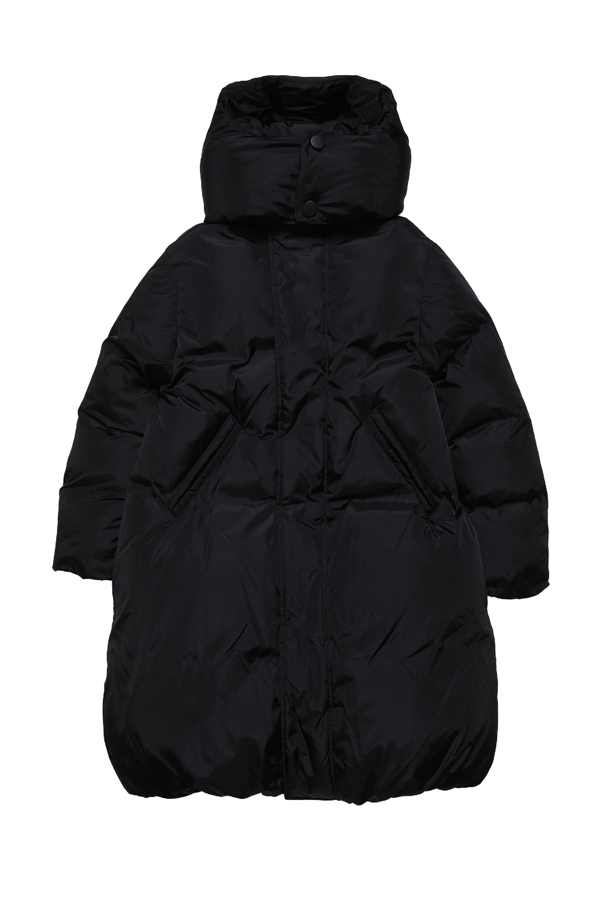 Doudoune longue à capuche - Black