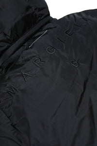 Long hooded jacket - Black