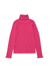 High-neck jumper - Deep Pink