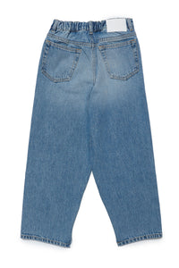 Pantalon délavé en denim - Blue Denim
