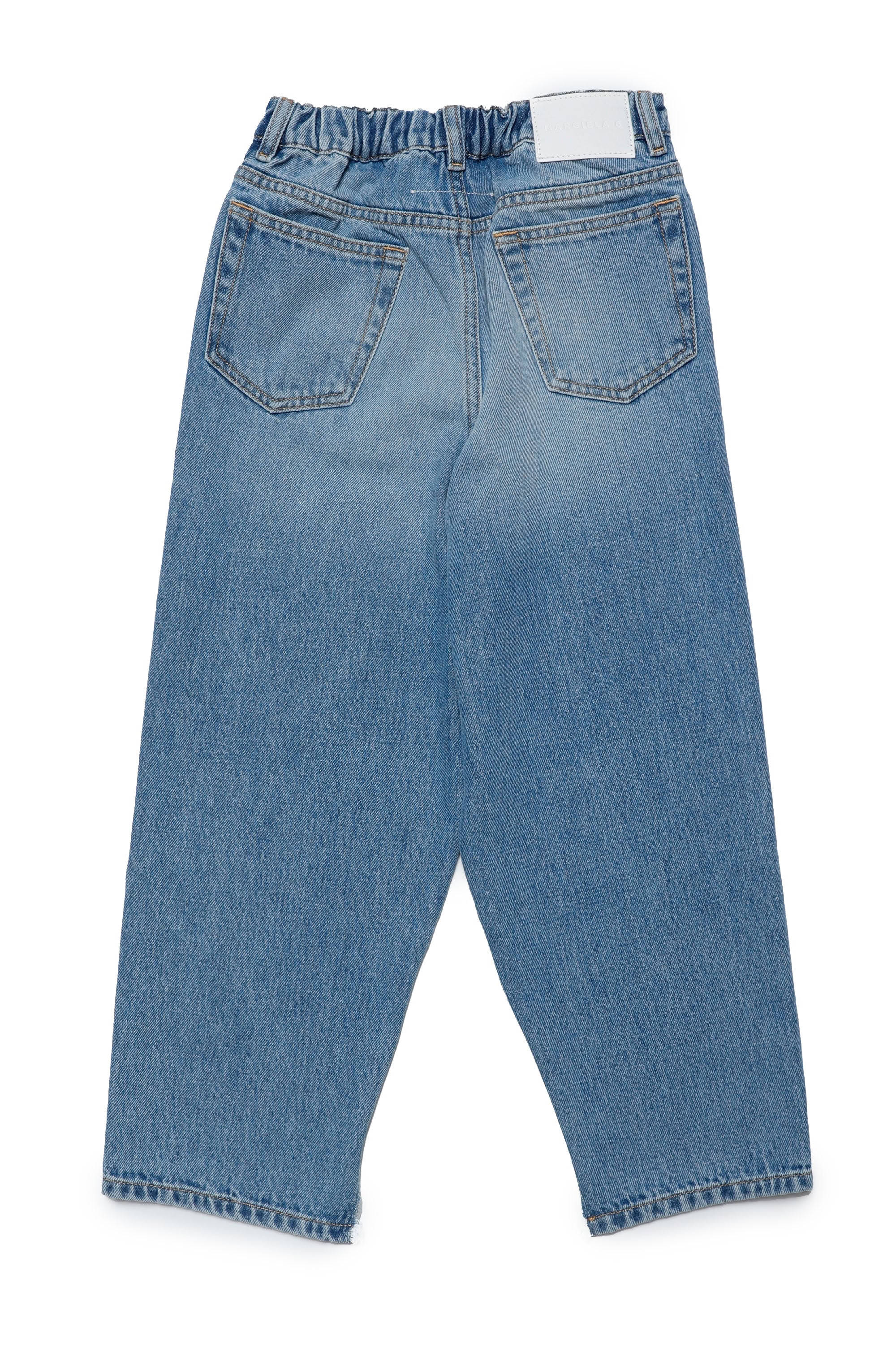 Pantalon délavé en denim - Blue Denim