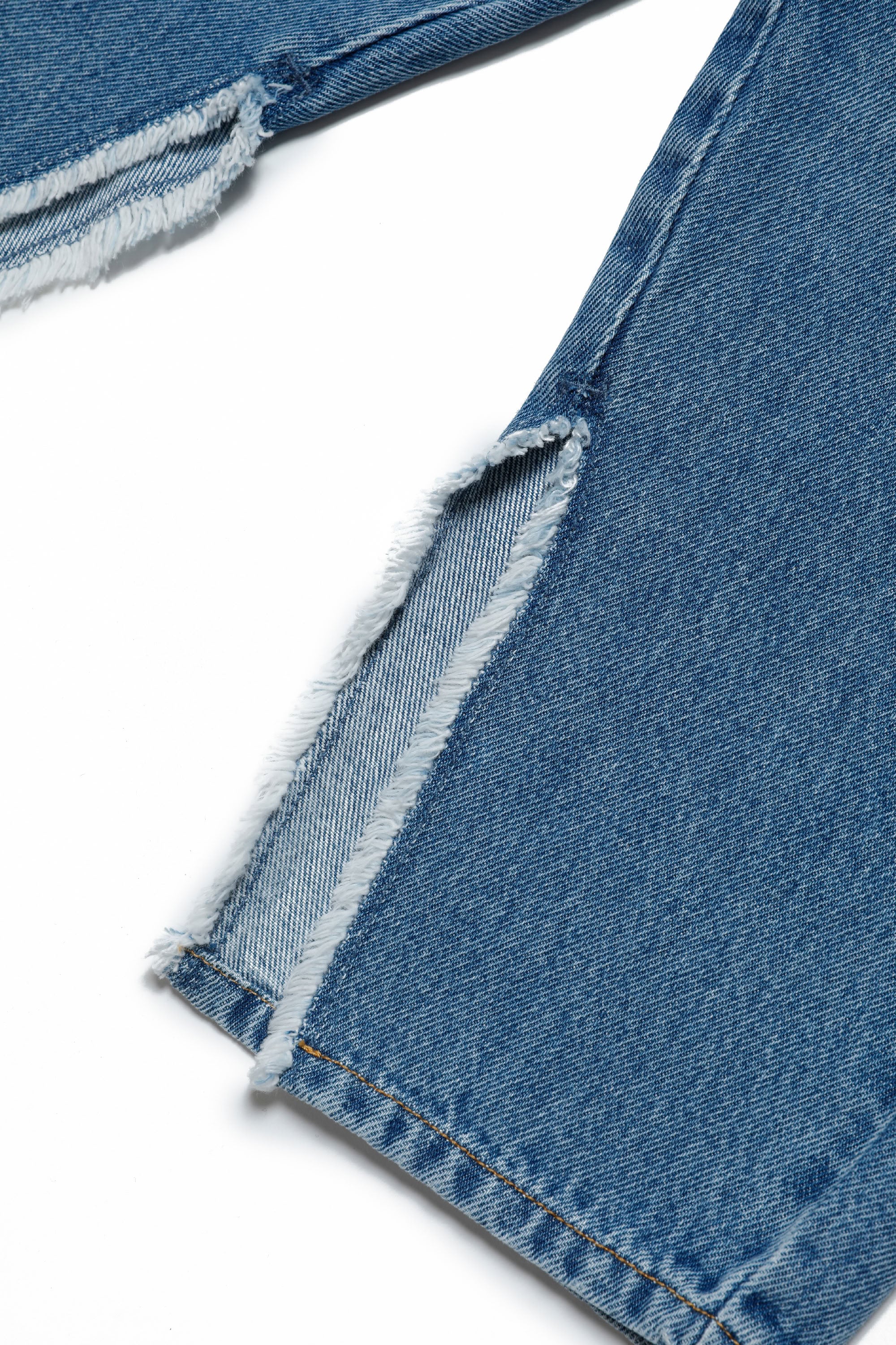 Pantalon délavé en denim - Blue Denim