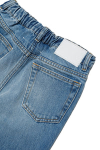 Pantalon délavé en denim - Blue Denim