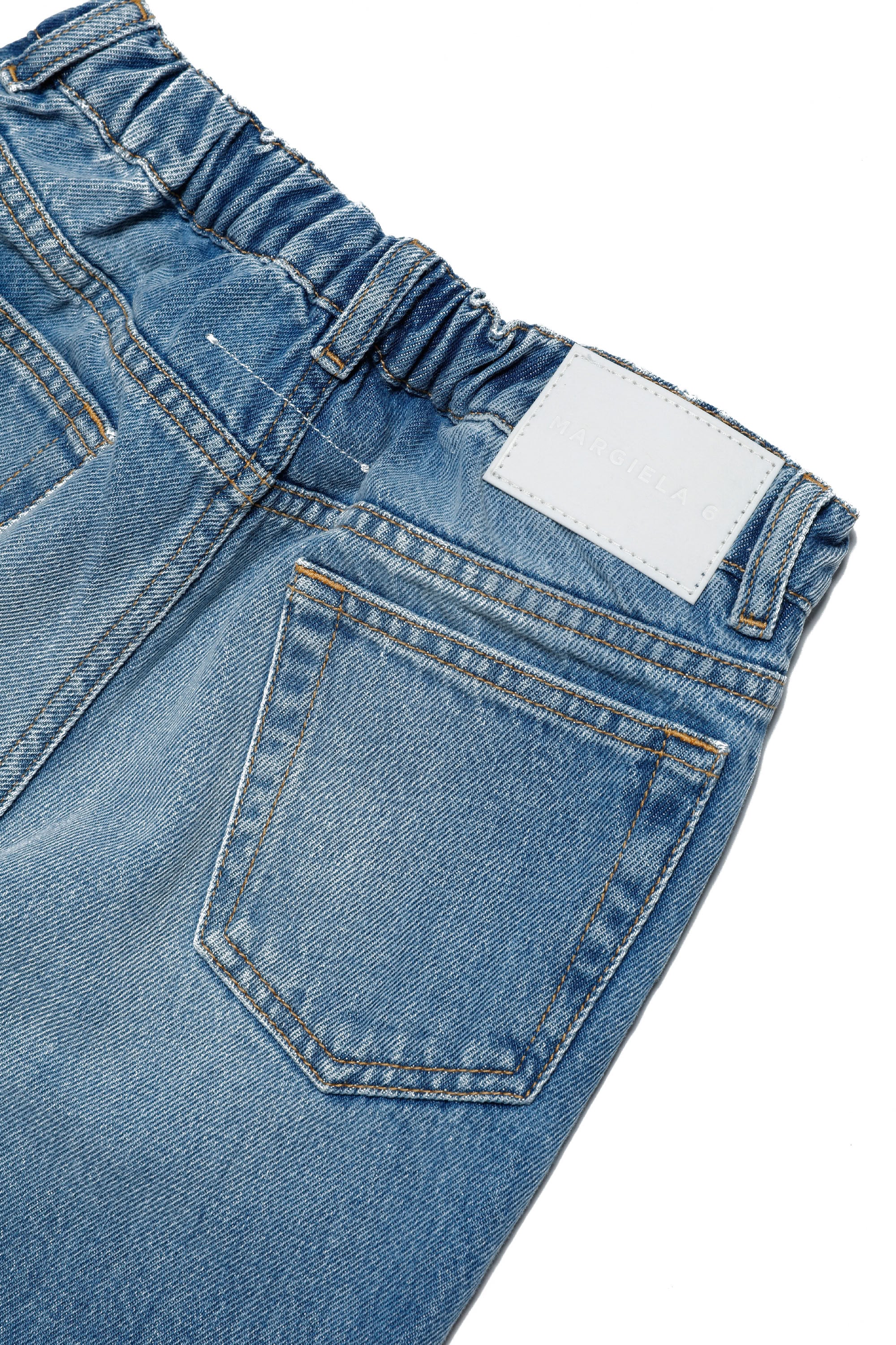Pantalon délavé en denim - Blue Denim