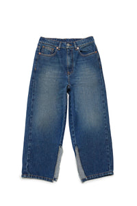 Pantalon délavé en denim - Blue Denim