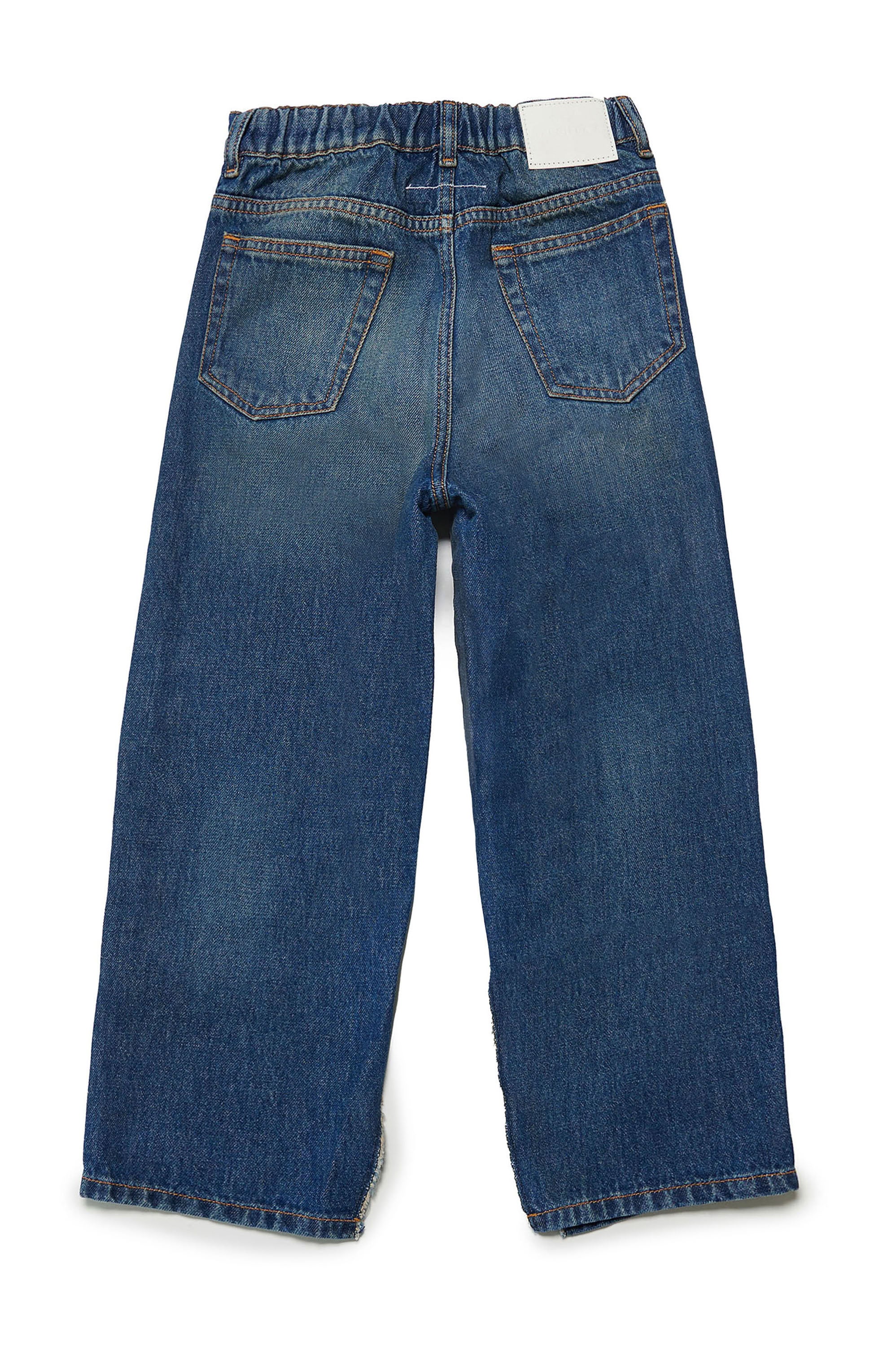 Pantalon délavé en denim - Blue Denim